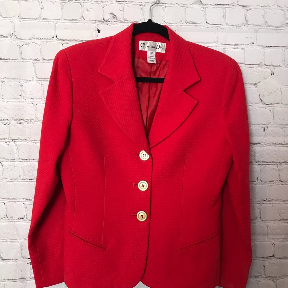 Christian Dior red blazer ❤️❤️ - Picture 2 of 6